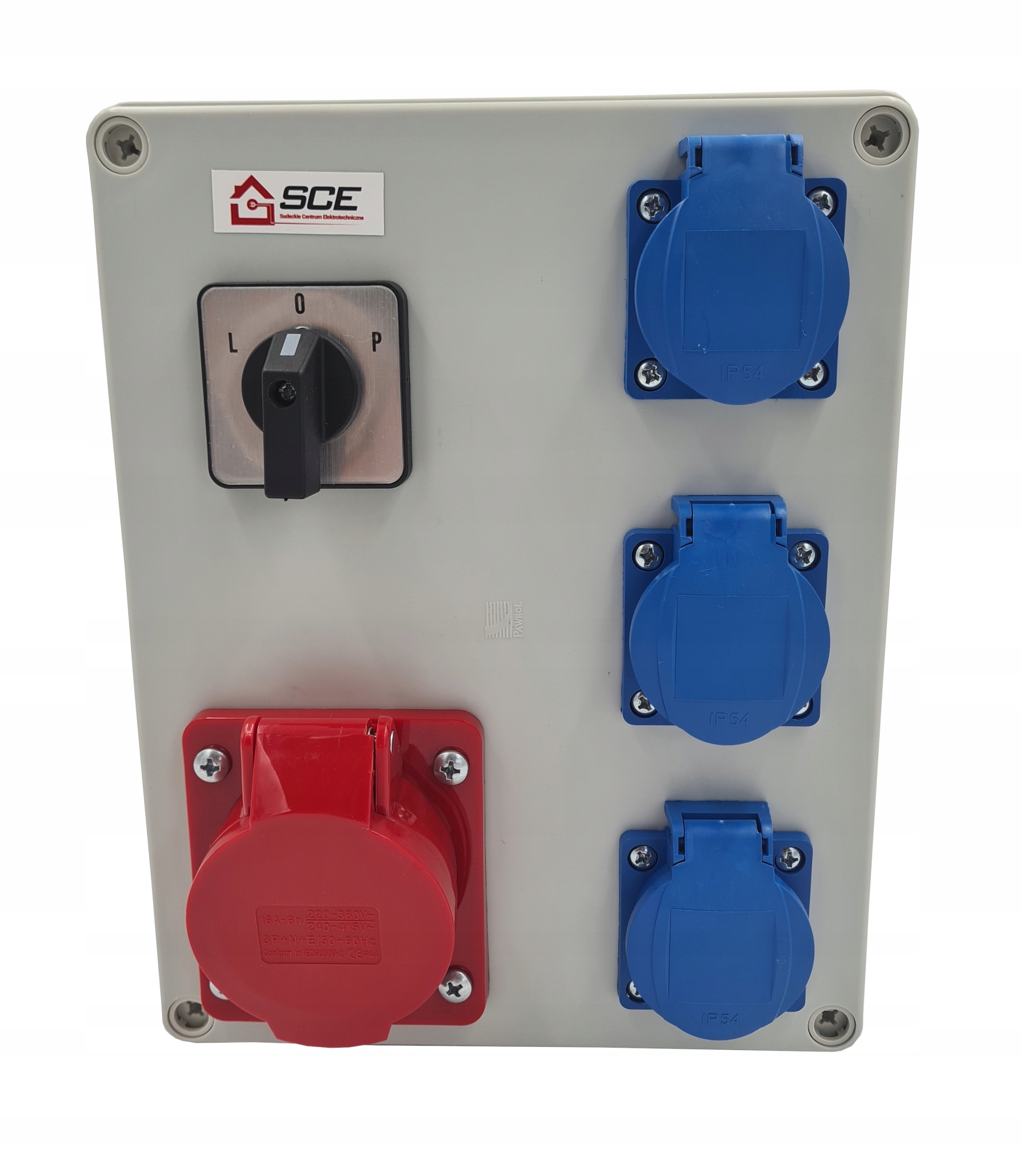 SCE 380 V IP44 16 A rozvádzač
