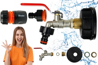Spojka, adapter na závlahový systém - IBC 1000L batéria Sada pre MAUSER VALVE
