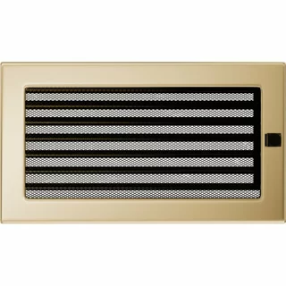 Krbová mriežka - Krbová mriežka 17x30 Pozlátený fan