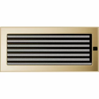 Krbová mriežka - Krbová mriežka 17x37 Pozlátený fan