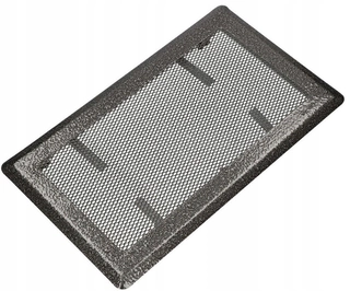 Krbová mriežka - Vetracia mriežka ohnisko metal 16x30 strieborná