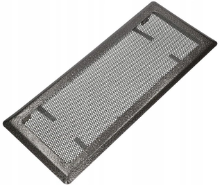 Krbová mriežka - Vetracia mriežka krbového kovu 16x45 striebro