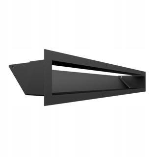 Krbová mriežka - Mriežka Luft 90x600 ohnisko black