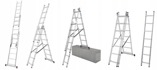 Rebrík - Krause Corda Ladder 3x7 033376 5,10 m na schody