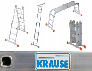 Rebrík -  Rebrík KRAUSE MultiMatic s lezacou plošinou 4x3