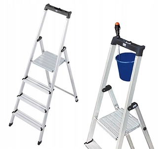 Rebrík -  Krause Solida rebrík 1x4 stupňov 126221 2,85 m