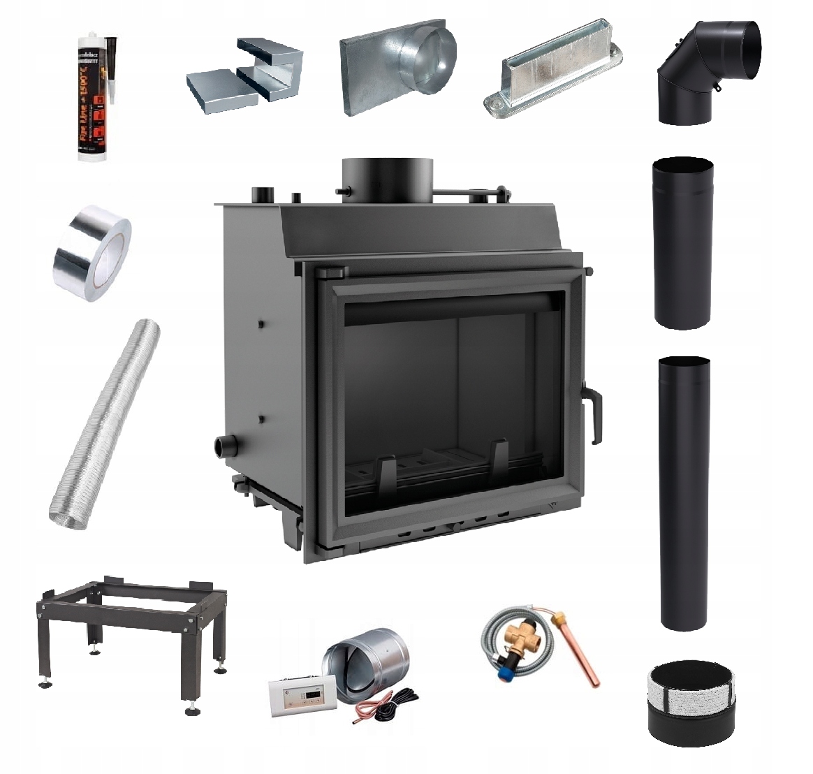 Krb s vodným plášťom Kratki Maja 8 kW, priemer 180 mm