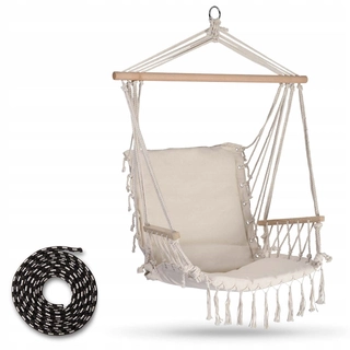 Hojdacia sieť hamak -  Brazílska stolička visí Hammock + lano