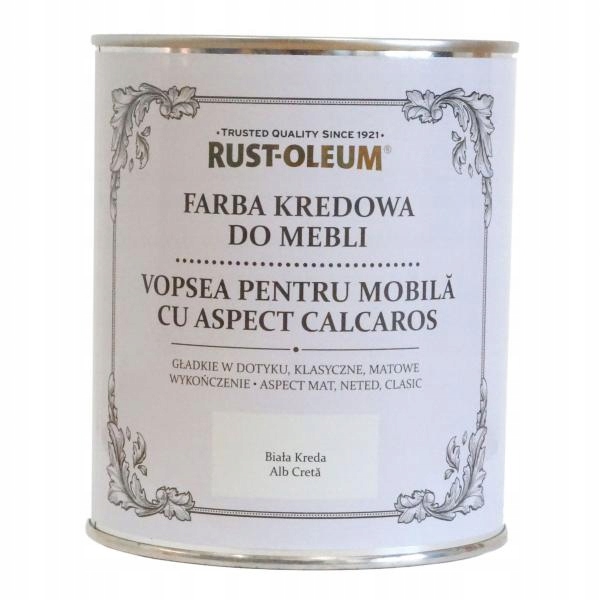 Akrylová farba na nábytok Rust-Oleum 0,75 l White Chalk mat