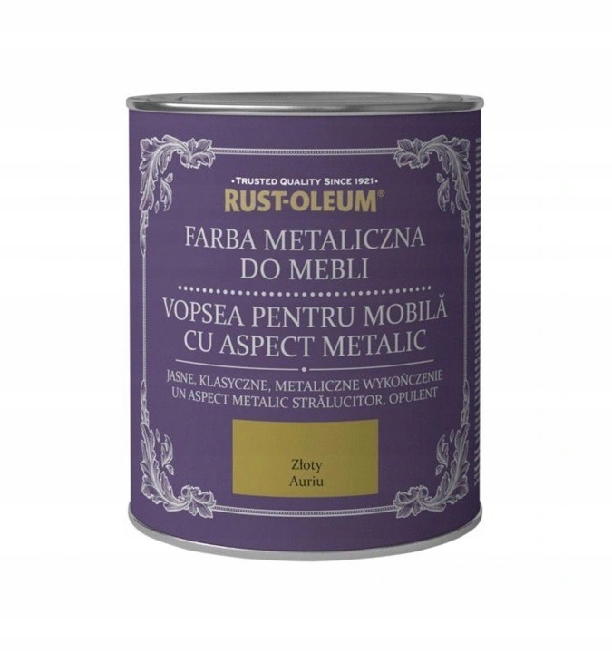 Rust-Oleum metalická farba na nábytok 125 ml zlatá
