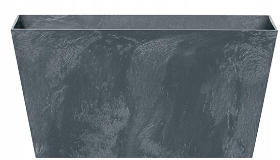 Kvetináč Prosperplast 60 cm x 32,5 x 30 cm priemer 60 cm plast odtiene sivej a striebornej