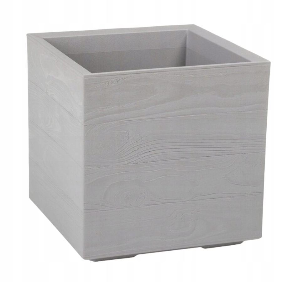 Kvetináč Pygmy 39 cm x 39 x 39 cm plastový v odtieňoch sivej a striebornej