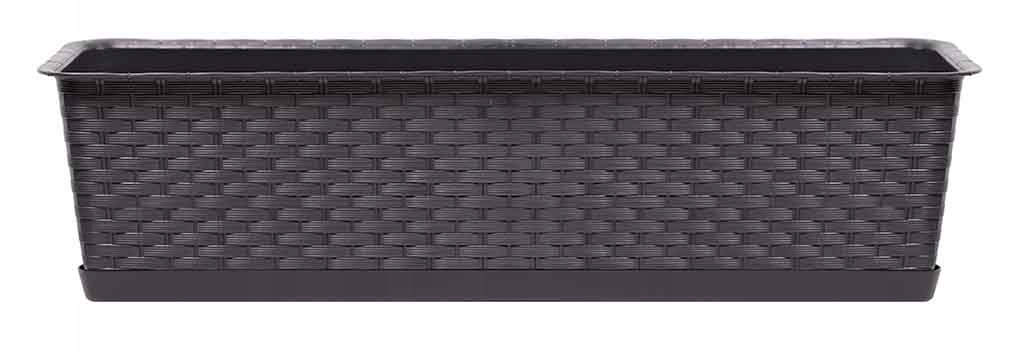 Kvetináč Prosperplast 68,5 cm x 17,3 x 15 cm plastový odtieň hnedej a béžovej