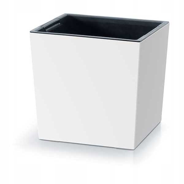 Prosperplast kvetináč 29,5 cm x 29,5 x 29 cm priemer 31 cm plast biely