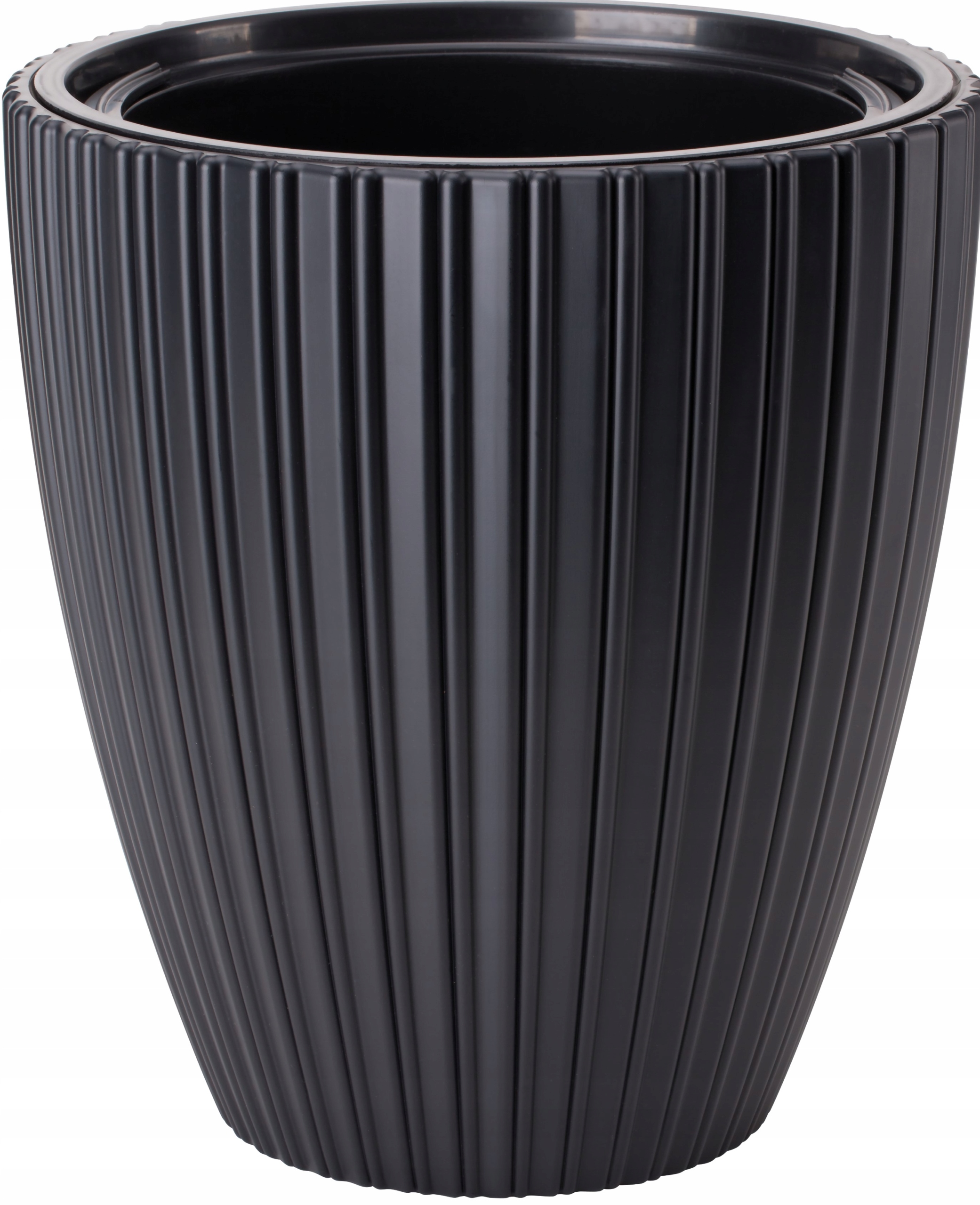 Forma-Plastový kvetináč 29 cm x 29 x 32 cm priemer 29 cm plastový čierny