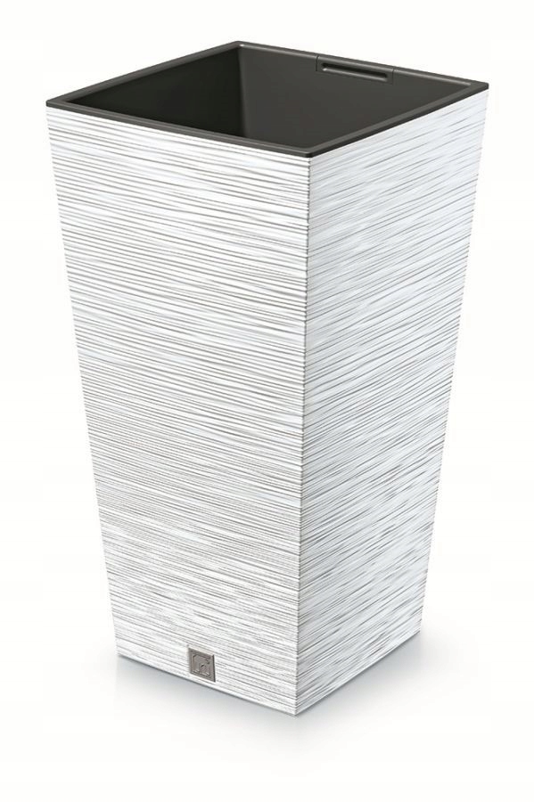 Prosperplast kvetináč 29,5 cm x 29,5 x 55 cm priemer 26,5 cm plastový biely