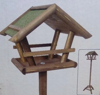 Vtáčia búdka, krmitko, domček - Krmítko pre vtáky na nohe 135cm ROWLINSON