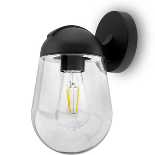 Záhradné nástenné svietidlo - Záhradné nástenné svietidlo Lumiled graphite E27 12W
