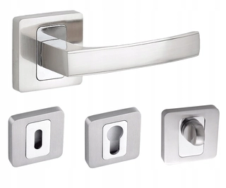 Kľučky na dvere - Aria Aria Chrom Satine Square + Rosets !!!