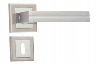 Kľučky na dvere - ASAMA Nikiel Handle Set, Rosette zadarmo