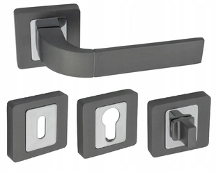 Kľučky na dvere - Frida Handle Graphite Mat /Chrome + Hit ukazovatele !!!