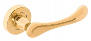 Kľučky na dvere - Lena Ruck Rosette Round Golden Gloss Domino