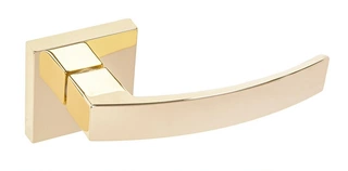 Kľučky na dvere - Mistico Ruck Rosette Square Gold Gloss Gamet