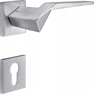 Kľučka dverí - Kľučky dverí Rosette PZ Silver Square Gedotec