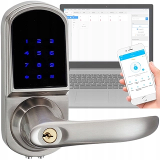 Kľučky na dvere - Bluetooth + rukoväť rukoväte s kódom WiFi