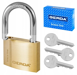 Zámok na dvere -  Gerda KMZ S30 visiaci zámok mosadz One Key System