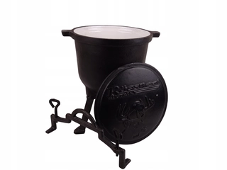Kotlík na guláš - Kanvica Cast Iron Pot smalt Fighter 11 l