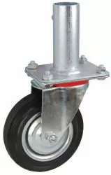 Rebrík -  Kolesá kovové gumové kolesá 160 mm lešenie