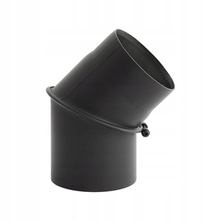 Potrubie, rozvody ku krbu - KNEE 200 mm 0-45 ST Nastaviteľné kábly KAISER