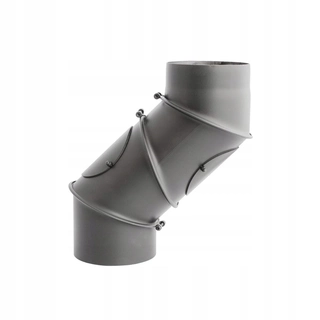 Potrubie, rozvody ku krbu - Koleno s revíznymi 180 mm Nastaviteľné Kaiser Pipes