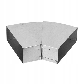 Potrubie, rozvody ku krbu - Darco 150 x 50 mm Nastaviteľné koleno 25-45 ° pozinkované