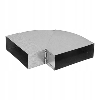 Potrubie, rozvody ku krbu - Darco 150 x 50 mm 45-90 ° Zvýšené koleno 45-90 ° pozinkované