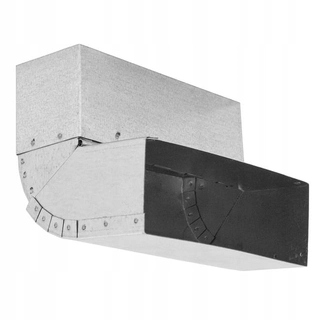 Potrubie, rozvody ku krbu - Náhrdelník koleno vertikálne Darco 150 x 50 mm