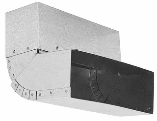 Potrubie, rozvody ku krbu - Koleno nastaviteľné stena strop pozinkované 200x90 mm