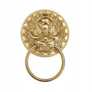 Kľučka dverí - Pull Head Lion Hellet Hollet Antic Brass