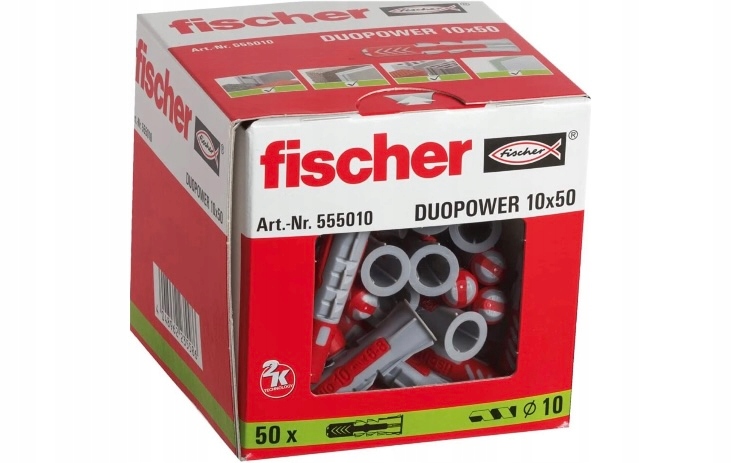 Univerzálne kolíky Fischer 10 x 50 mm 0,1 kg / 50 ks.