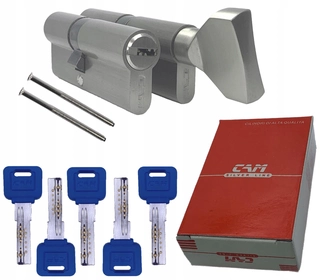 Zámok na dvere -  Sada vložiek 35/45 + G35/45 Chrome 5 CAM KEYS