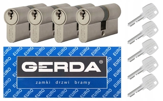 Zámok na dvere -  Sada vložiek Gerda WKE1 System 30/30 4 ks.
