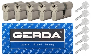 Zámok na dvere -  Sada vložiek Gerda WKE1 System 30/30 5 ks.
