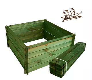 Drevený kompostér. Veľké 95x95x46. Ľahká montáž