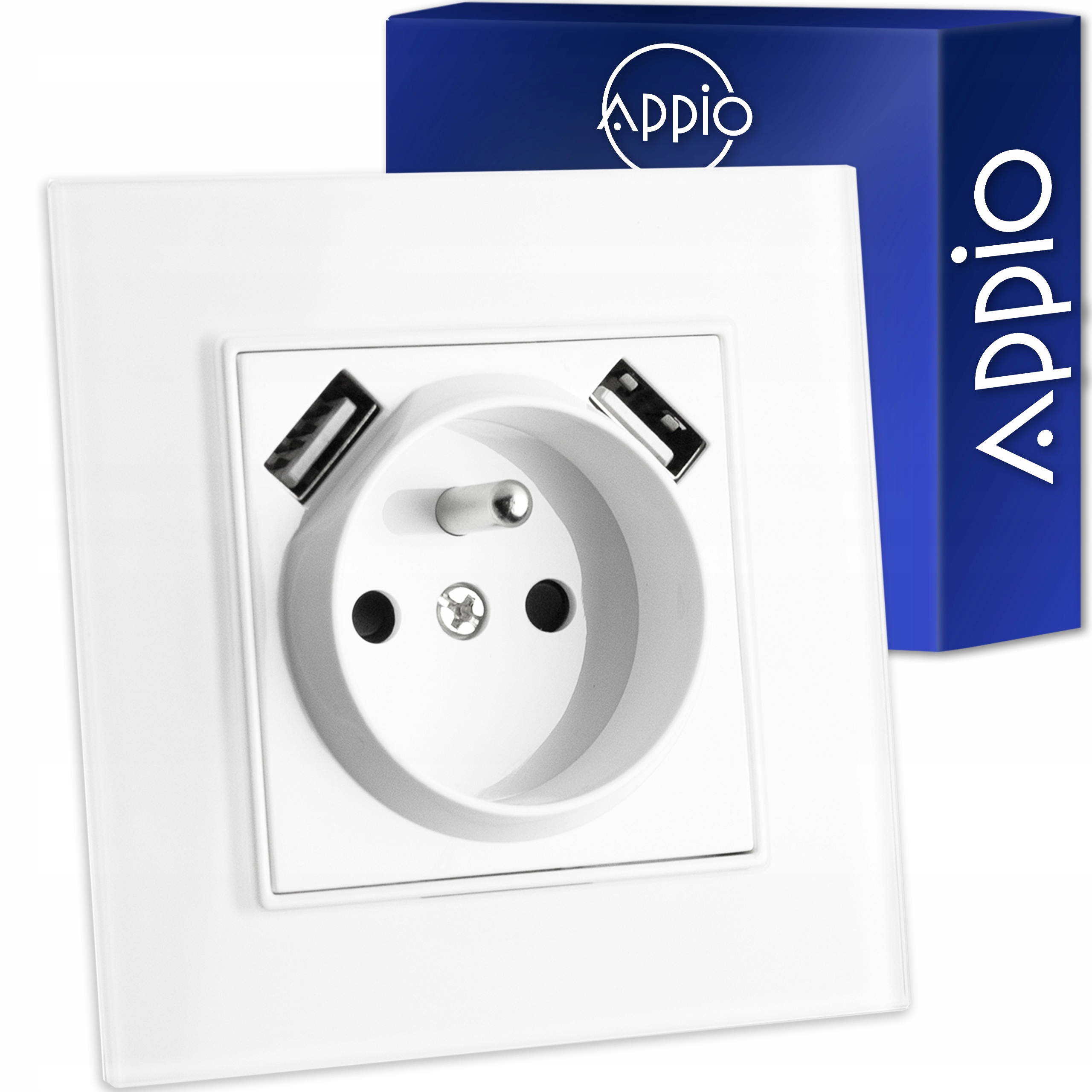 Elektrická zásuvka, USB stena SY LED Lighting Europe biela