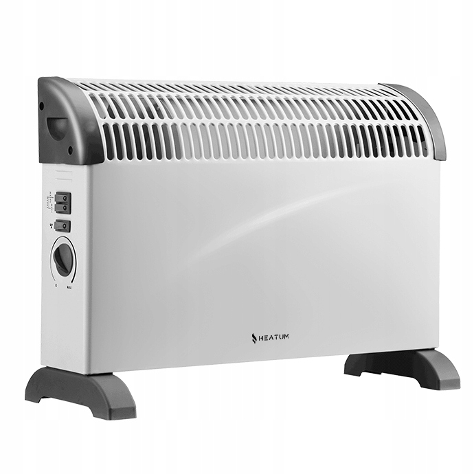 Heatum 2000 W elektrický radiátor, čierny, 39,5 x 57,5 mm