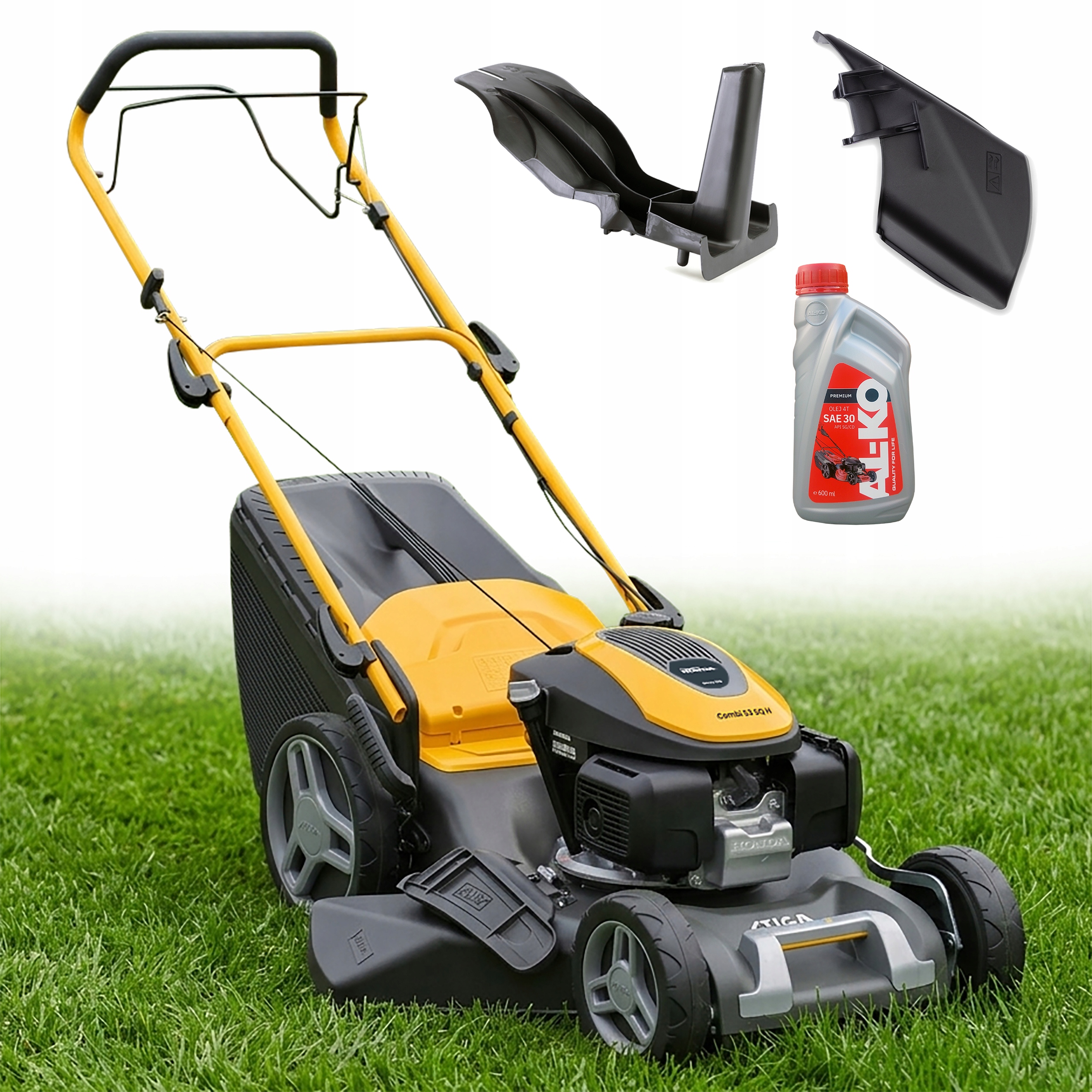 STIGA Combi 53 SQ H benzínová kosačka na trávu Honda s výkonom 4,5 HP, objemom 60 l, 4 v 1