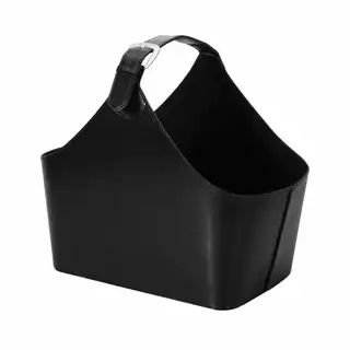 Príslušensvo ku  krbu - Drevený košík imitácia kože Blyss