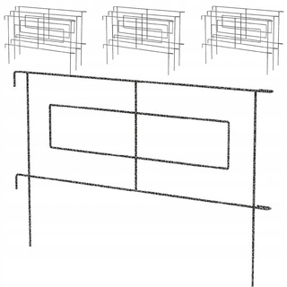 Obruba do záhrady - ElGarden záhradné ploty Obdĺžnik 99 cm x 60 cm 10 kusov
