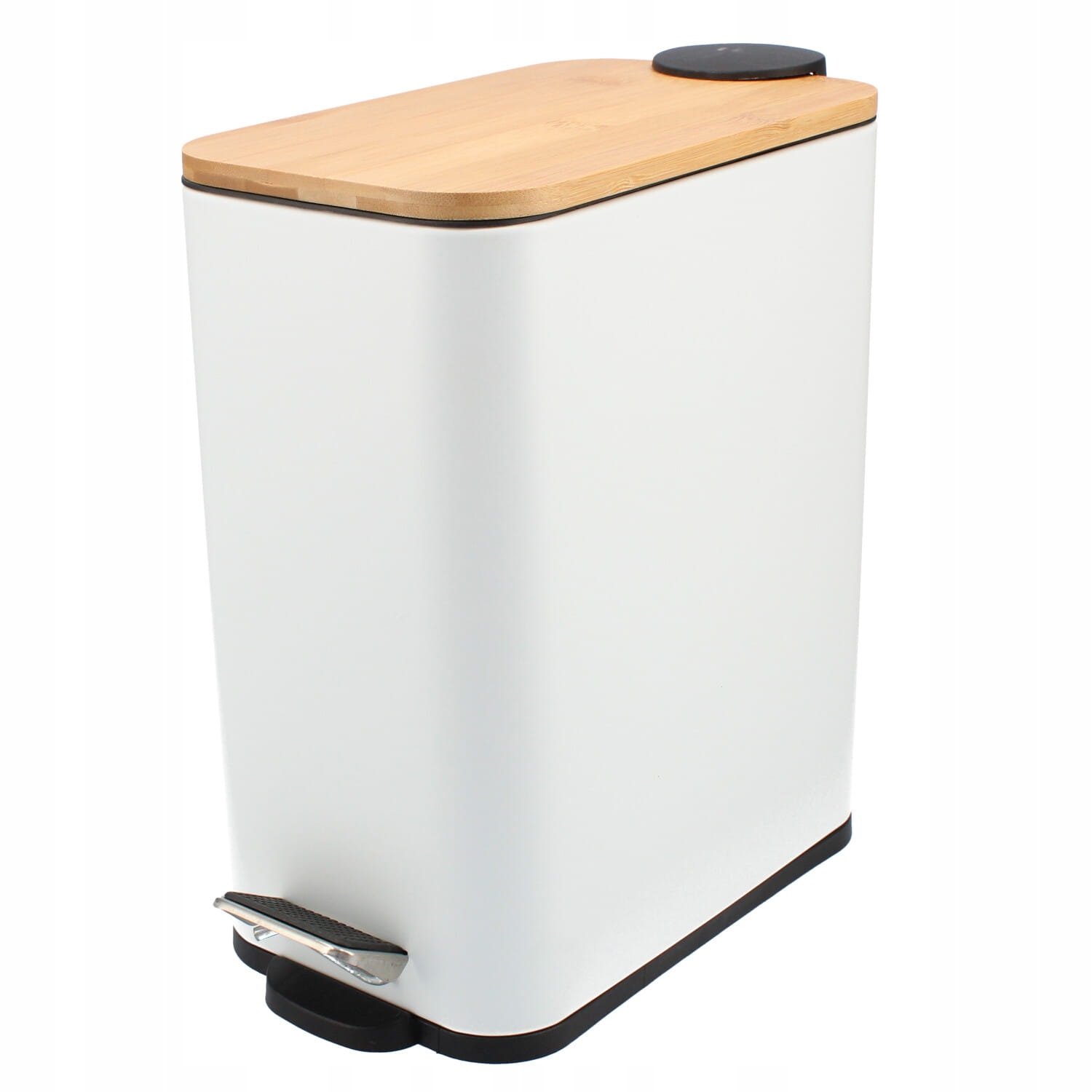 Kovový kúpeľňový kôš Easyform, 5l, biely